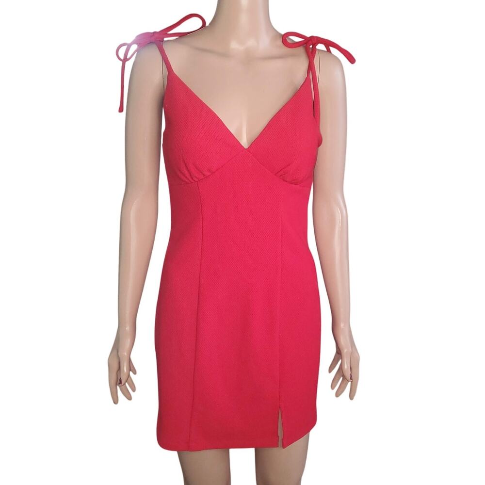 Speechless Size S Piqué Mini Dress in Cherry Red Y2K Club Party